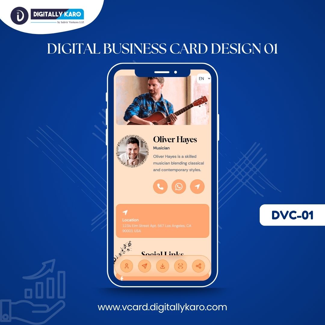 Digital Business Card Design 01